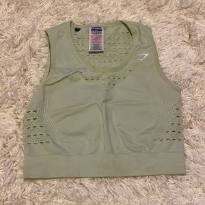 Gymshark Mint Green Mesh Sports Bra XS